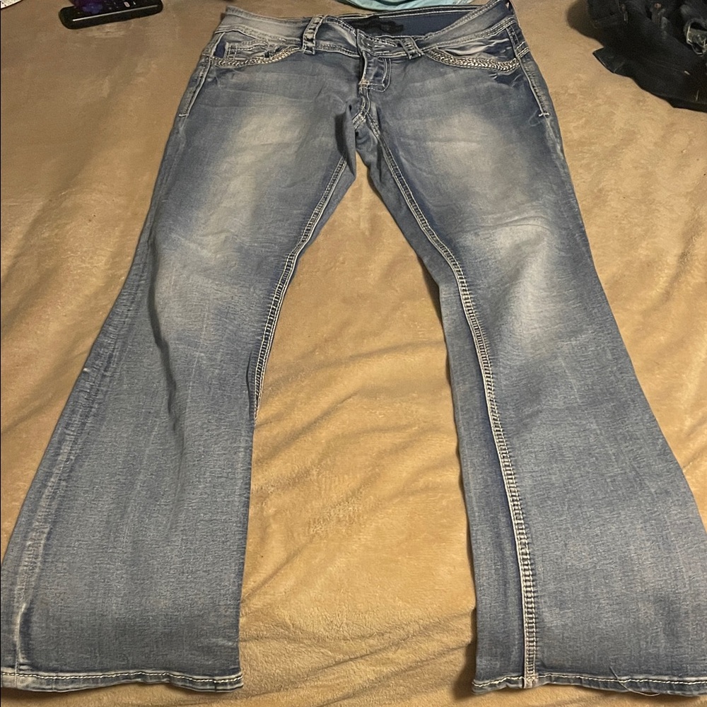 Classic Light Blue Flare Jeans